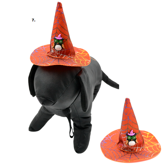 Αποκριάτικο καπελάκι σκύλου γάτας WITCH