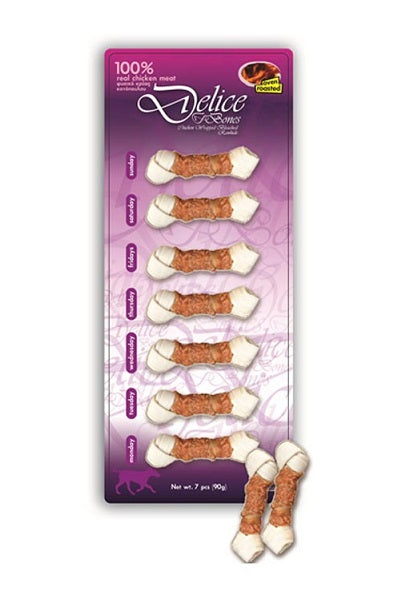 Λιχουδιά σκύλου DELICE BONES RAPPED (70gr)