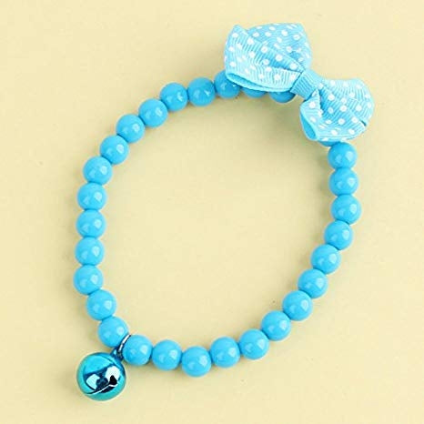 Κολιέ σκύλου-γάτας Beads and Bow