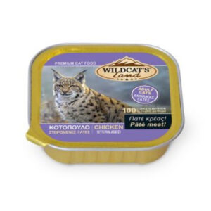 Κονσέρβα γάτας Wildcat's Land Πατέ Κοτόπουλο (100gr)