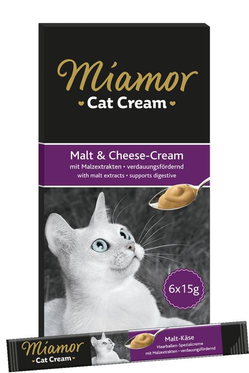 Λιχουδιά γάτας για τριχόμπαλες Kρέμα Miamor (90gr)