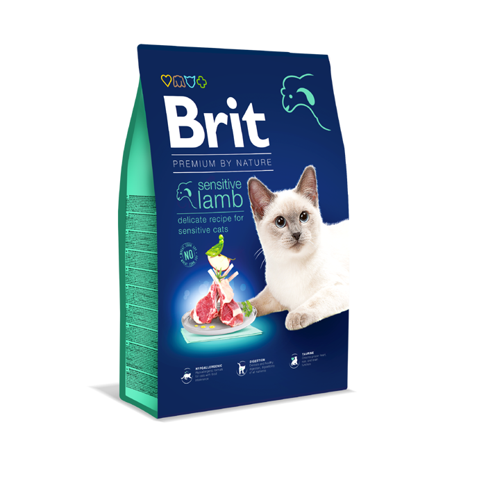 Ξηρά τροφή γάτας Brit Premium By Nature® Sensitive Αρνί