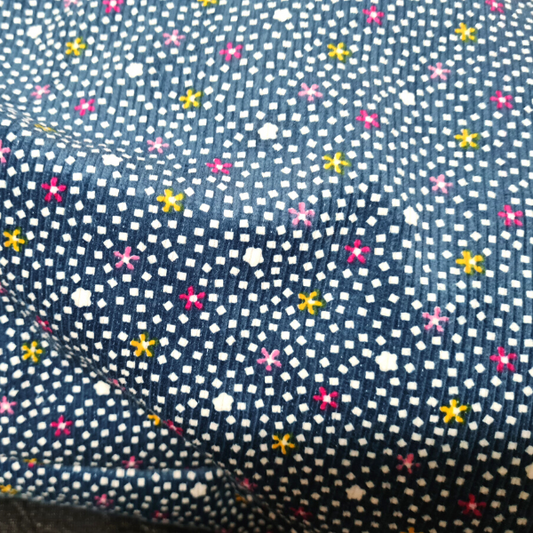 Μαξιλάρα σκύλου-γάτας FLORAL κοτλέ SANVI