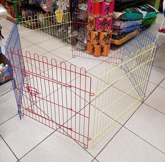Μεταλλικό Πάρκο Περιορισμού σκύλου MUTLICOLOR