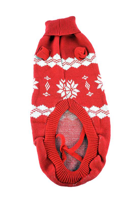 Ρούχο σκύλου RED SNOWFLAKES