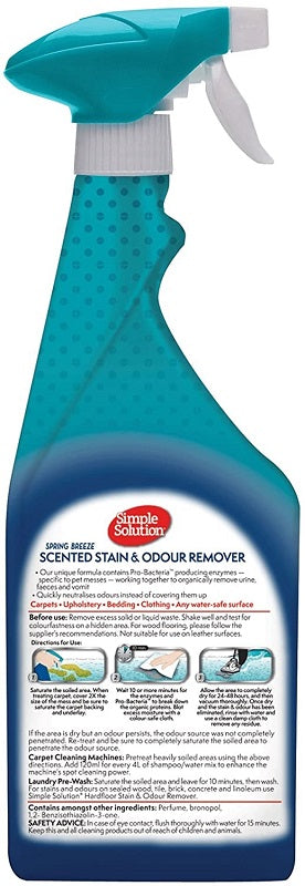 Spray καθαρισμού Simple Solution Stain & Odour Remover Spring Breeze (500ml)