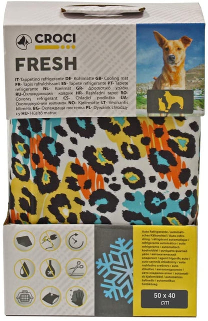 Στρώμα δροσιάς σκύλου-γατας Leopard Color