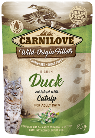 Κονσέρβα-Φακελάκι για γάτες Carnilove (85gr) (πολλές γεύσεις)