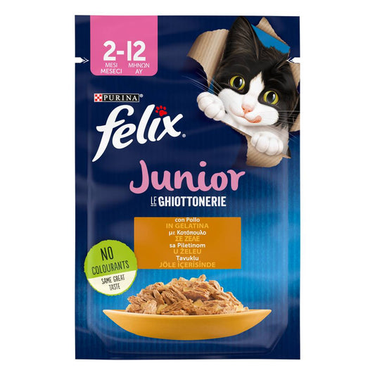 Κονσέρβα Φακελάκι για γάτες FELIX JUNIOR 85gr