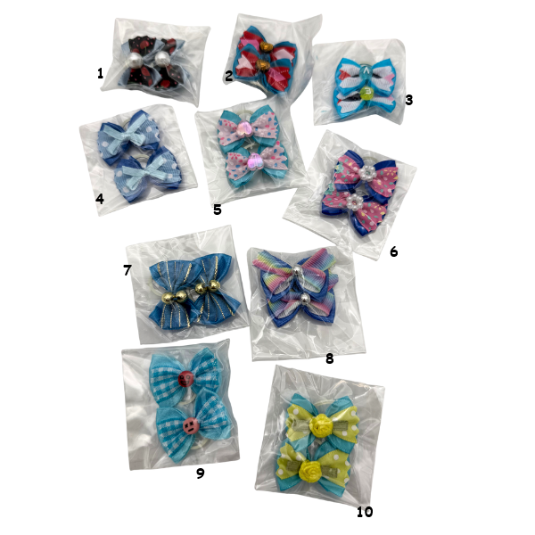 Λαστιχάκια μαλλιών σετ Cutie Dog BLUEISH