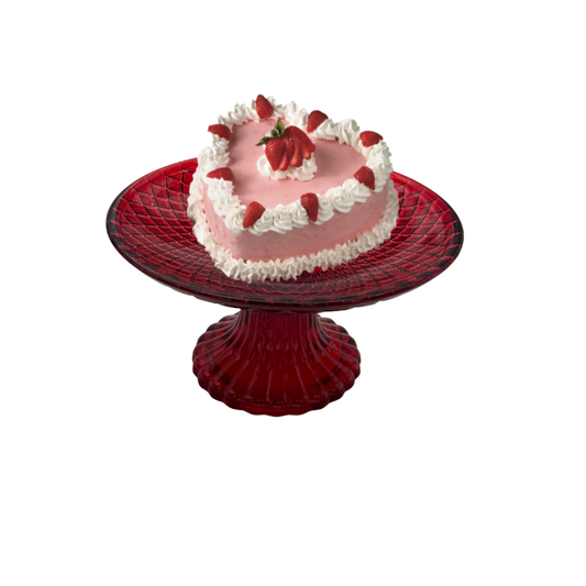 Πιατέλα-Βάση τούρτας γυάλινη SERVED (πολλά σχέδια)