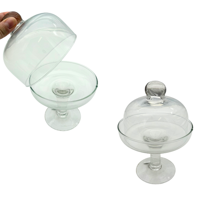 Πιατέλα-Βάση τούρτας γυάλινη SERVED (πολλά σχέδια)