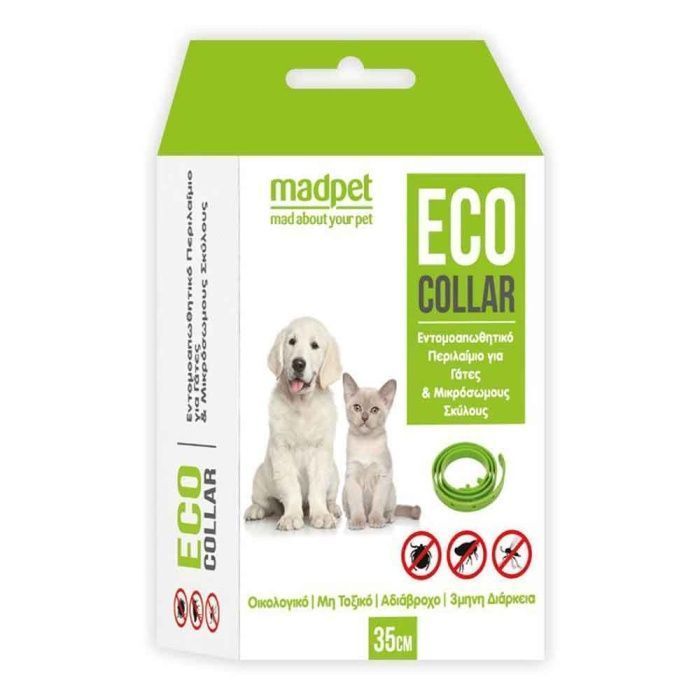 Περιλαίμιο Φυτικό Αντιπαρασιτικό σκύλου MADPET ECO COLLAR (35cm)