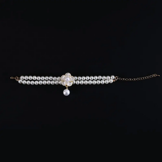 Κολιέ σκύλου-γάτας DOUBLE FLOWERISH