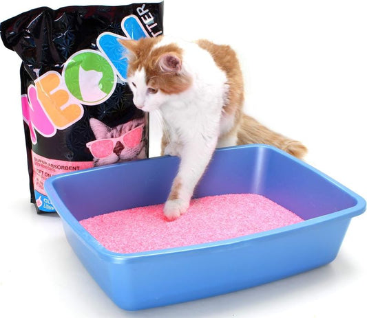 Άμμος Γάτας κρυσταλλική-συγκολλητική Pink Neon (1.81kg)