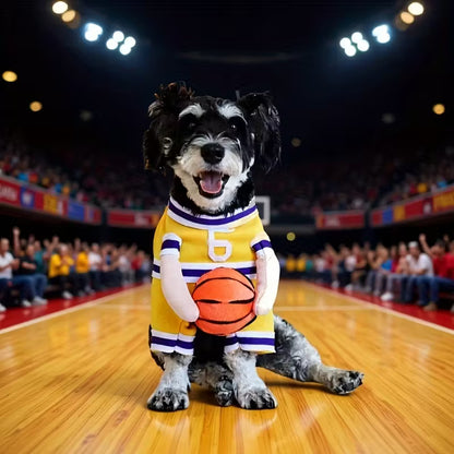 Αποκριάτικη στολή σκύλου Basketball YELLOW