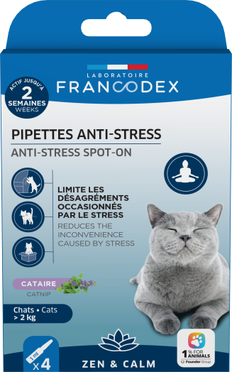 Αμπούλες ηρεμίας γάτας ANTISTRESS FRANCODEX (4x1ml)