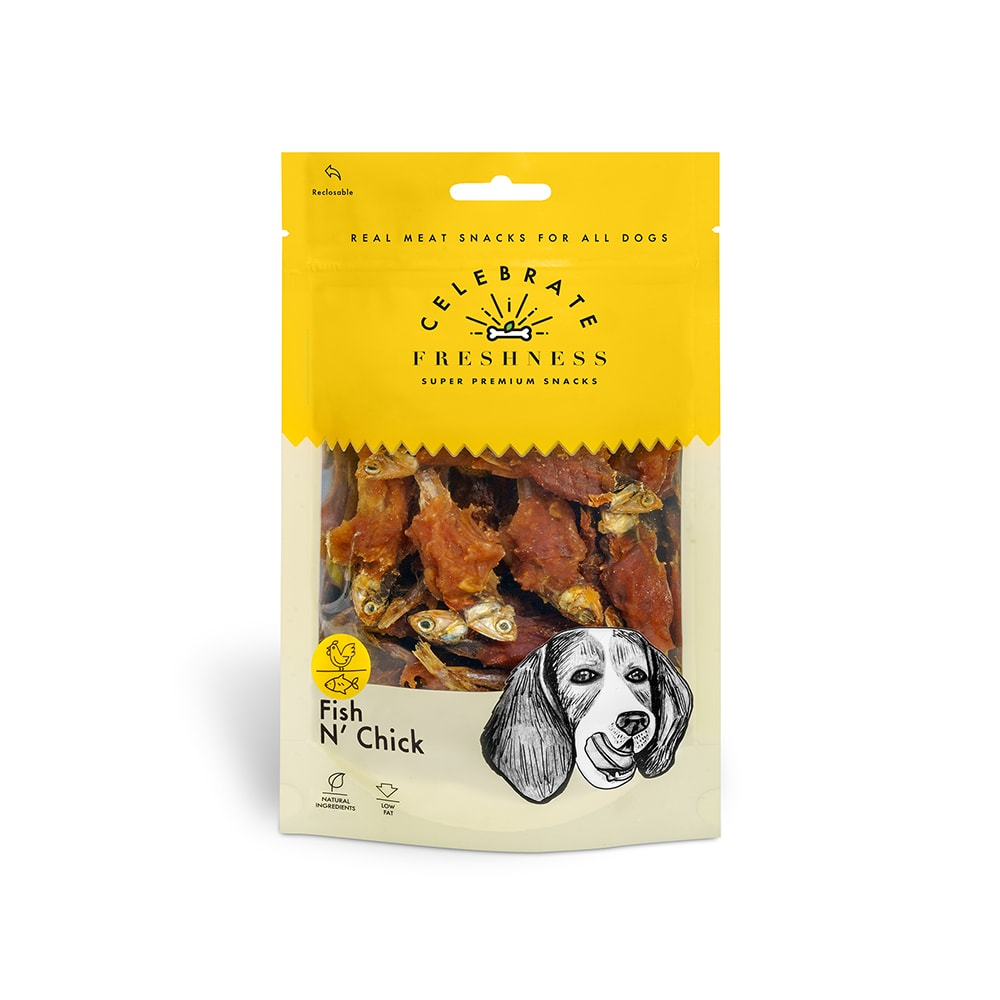 Λιχουδιά σκύλου Celebrate Freshness Fish N Chick (100gr)