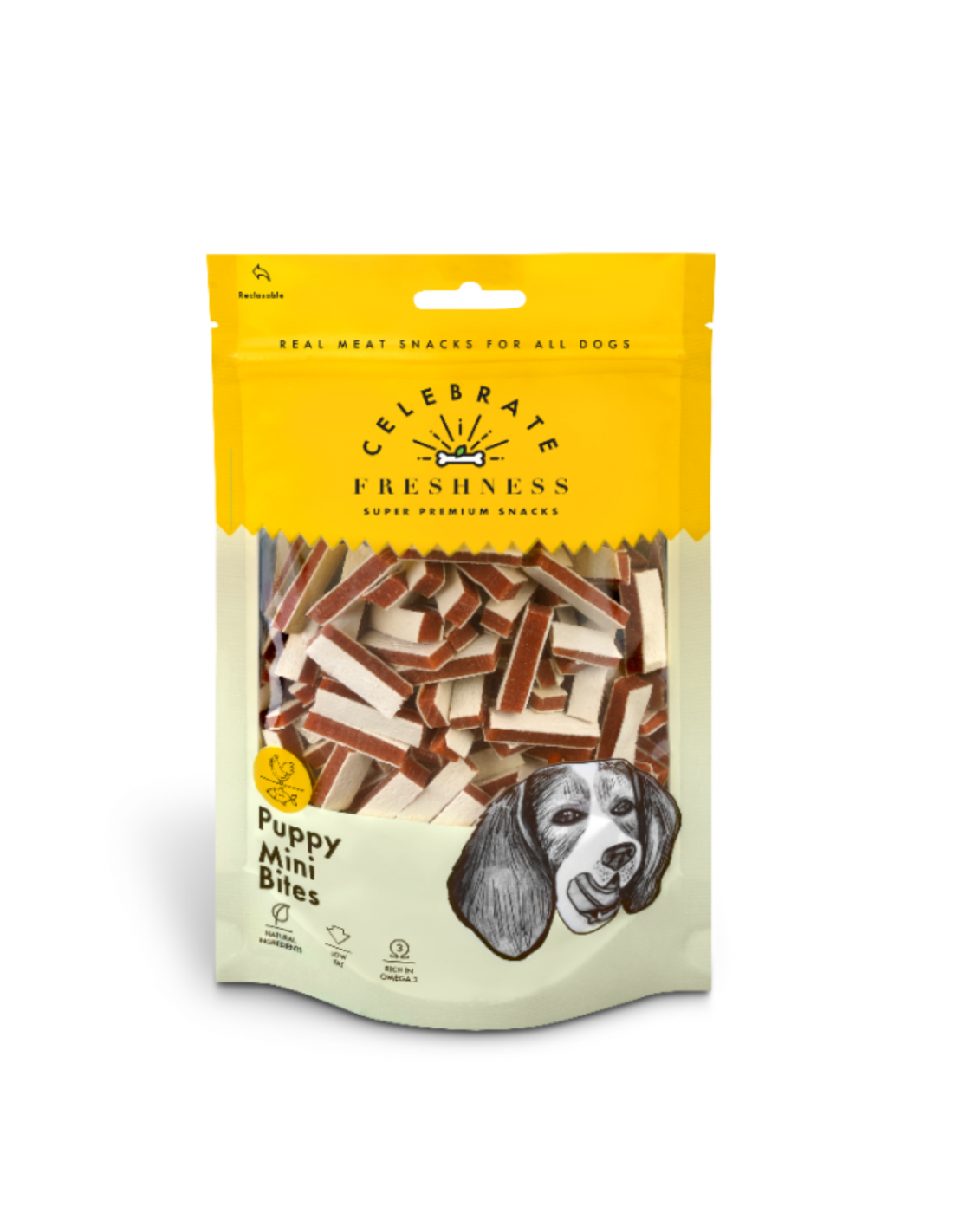 Λιχουδιά σκύλου Celebrate Freshness Puppy Mini Bites (100gr)
