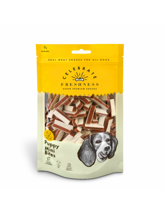 Λιχουδιά σκύλου Celebrate Freshness Puppy Mini Bites (100gr)