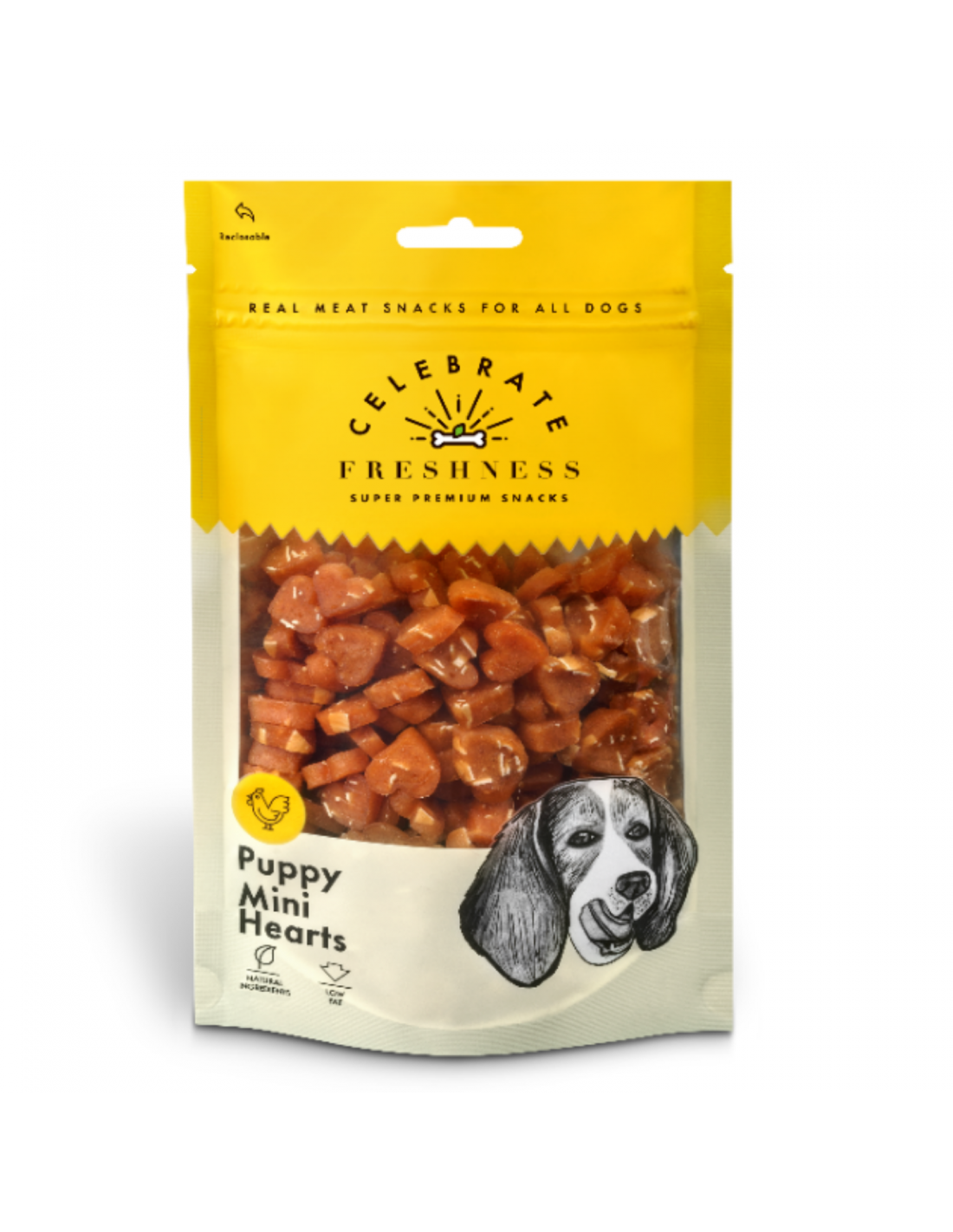 Λιχουδιά σκύλου Celebrate Freshness Puppy Mini Hearts (100gr)