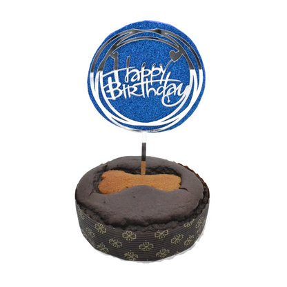 Διακοσμητικό τούρτας σκύλου γάτας BDAY GLITTER