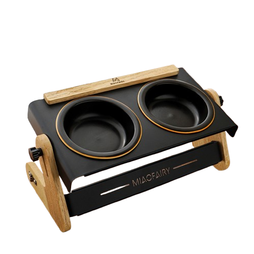 Διπλό μπολ σκύλου-γάτας Elevated