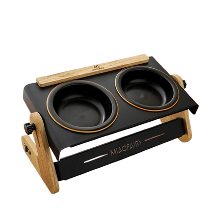 Διπλό μπολ σκύλου-γάτας Elevated