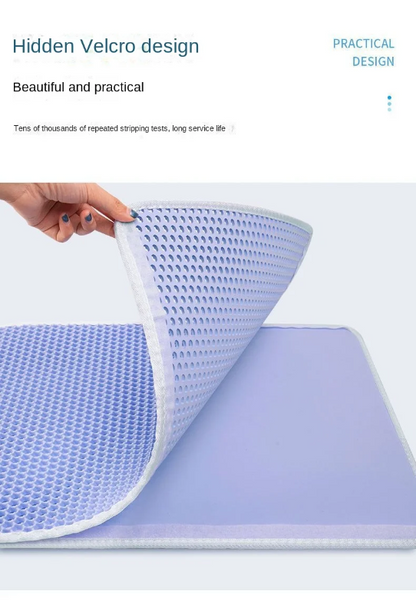 Διπλό πατάκι-χαλάκι για αμμοδόχο γάτας Denik