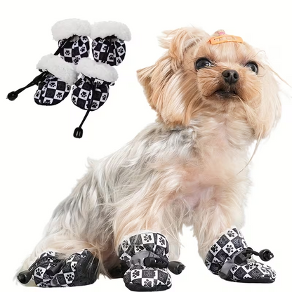 Παπούτσια σκύλου με λάστιχο Paw Printed Boots