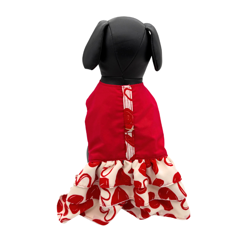 Επιστήθιο-Φόρεμα σκύλου SANVI Cute Hearts