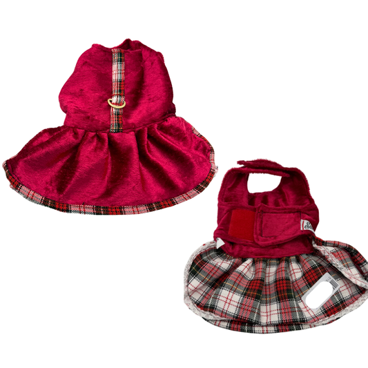 Επιστήθιο-Φόρεμα σκύλου SANVI Velvet Bow