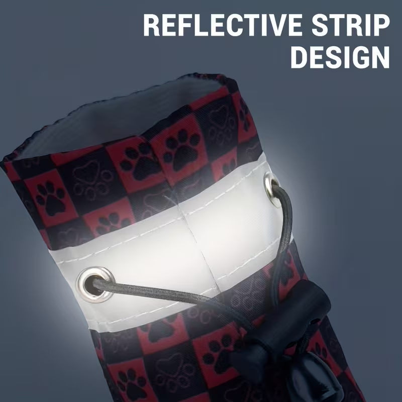 Παπούτσια σκύλου με λάστιχο Paw Printed Boots