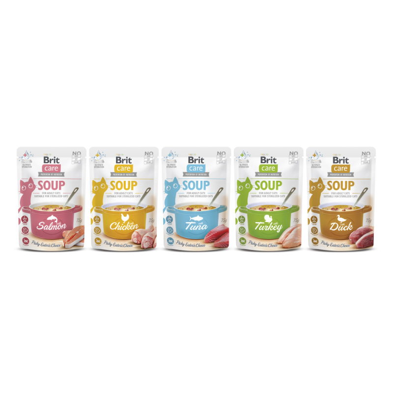 Φακελάκι-Σούπα για γάτες BRIT Care Soup (75gr) (πολλές γεύσεις)