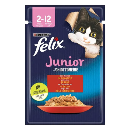 Κονσέρβα Φακελάκι για γάτες FELIX JUNIOR 85gr