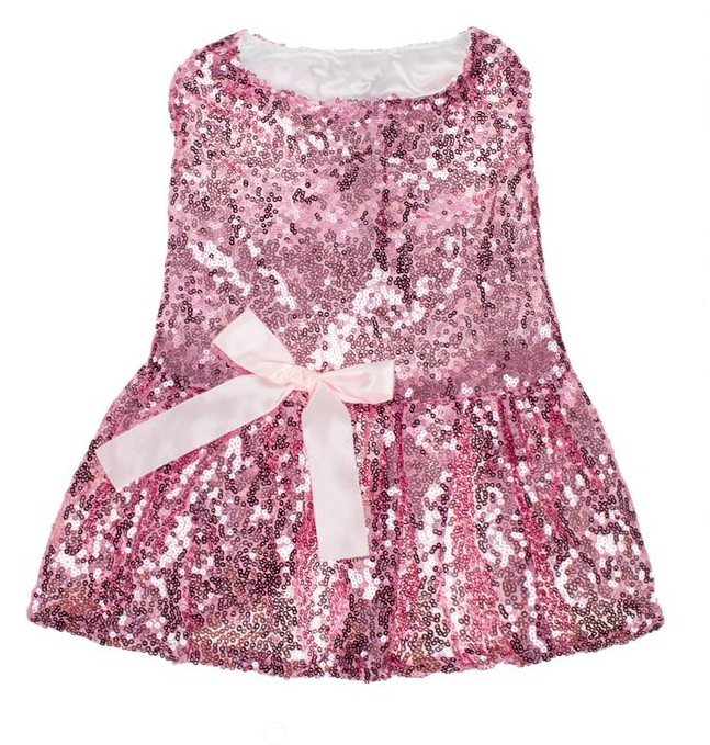 Ρούχο σκύλου-γάτας φόρεμα Sequins