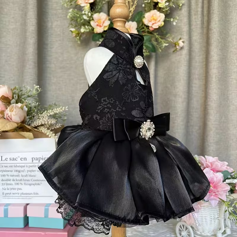 Ρούχο σκύλου-γάτας φόρεμα BLACK MAJESTY