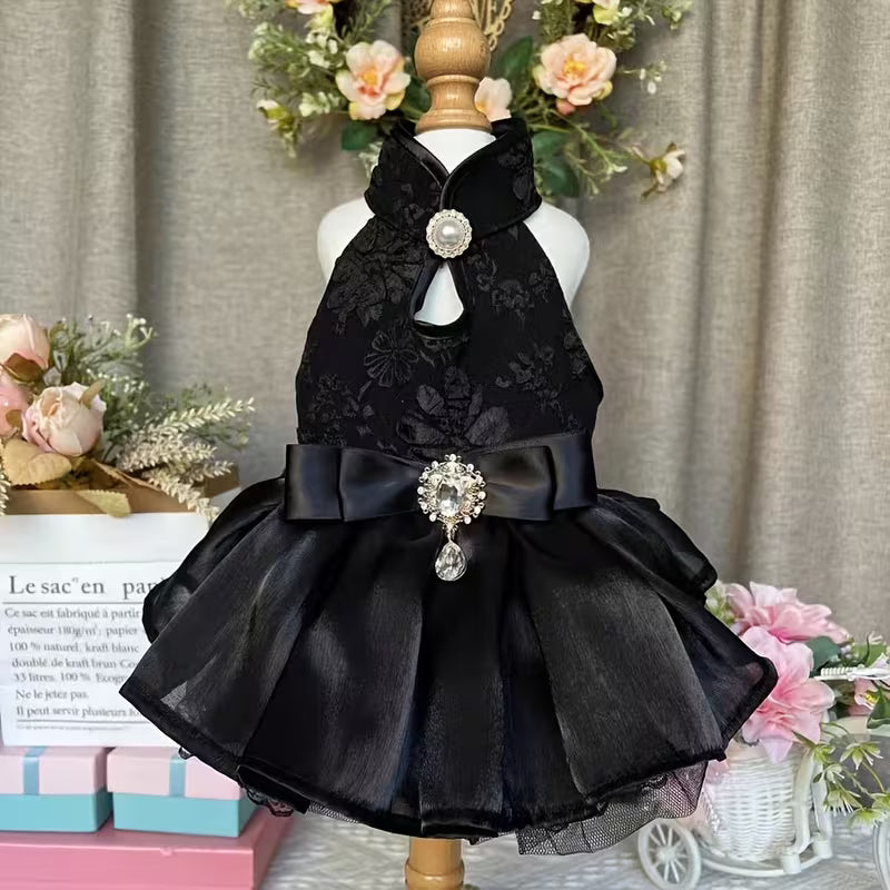 Ρούχο σκύλου-γάτας φόρεμα BLACK MAJESTY