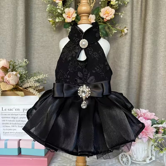 Ρούχο σκύλου-γάτας φόρεμα BLACK MAJESTY