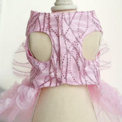 Ρούχο σκύλου-γάτας φόρεμα PINKISH BOW