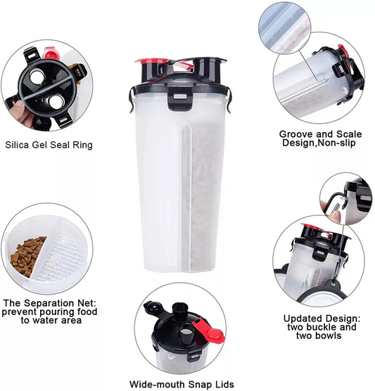 Φορητό παγούρι 2 σε 1 Food & Water