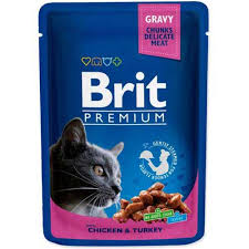 Κονσέρβα-Φακελάκι για γάτες BRIT PREMIUM FILLETS (100gr) (πολλές γεύσεις)