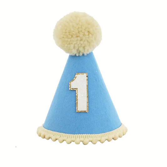 Kαπελάκι Γενεθλίων σκύλου-γάτας Number One Blue