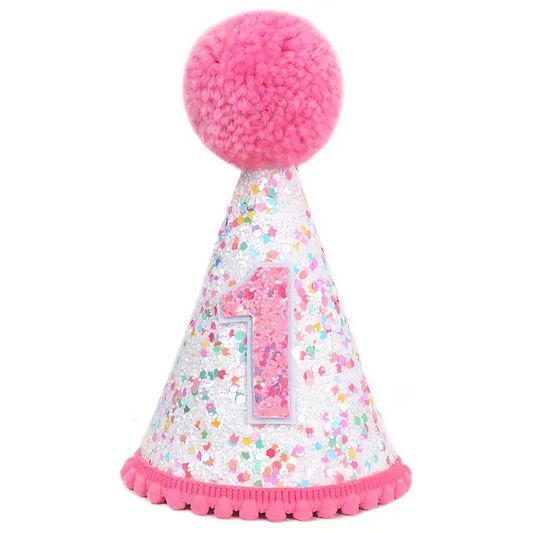 Kαπελάκι Γενεθλίων σκύλου-γάτας Number One Pink