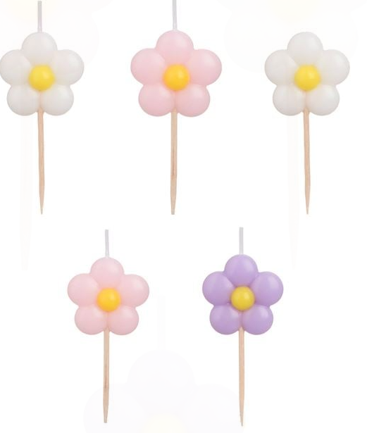 Κεράκι γενεθλίων σκύλου γάτας Daisies