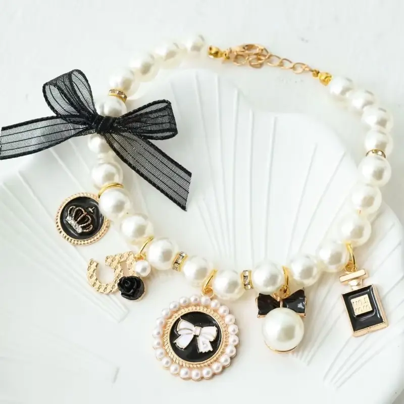 Κολιέ σκύλου-γάτας Lucky Pearl