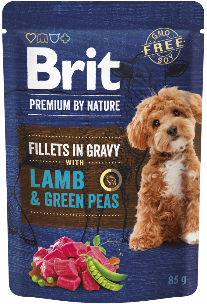Κονσέρβα-Φακελάκι για σκύλους BRIT Premium by Nature (85gr)