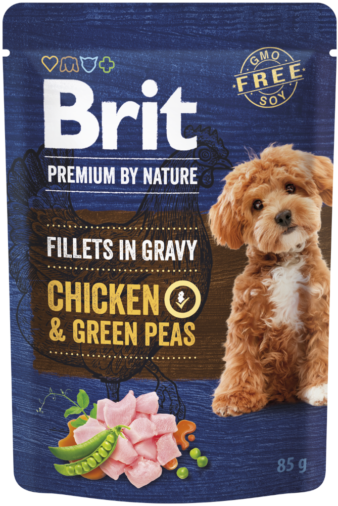 Κονσέρβα-Φακελάκι για σκύλους BRIT Premium by Nature (85gr)