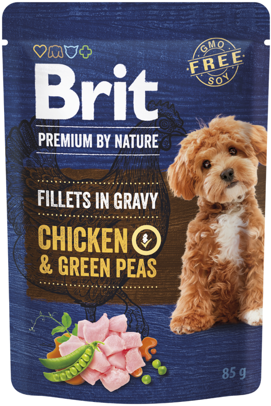 Κονσέρβα-Φακελάκι για σκύλους BRIT Premium by Nature (85gr)