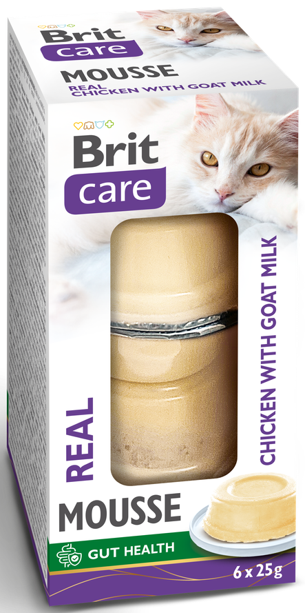 Κονσέρβα για γατες BRIT Care® Kεσεδάκι Mousse (6x25gr)